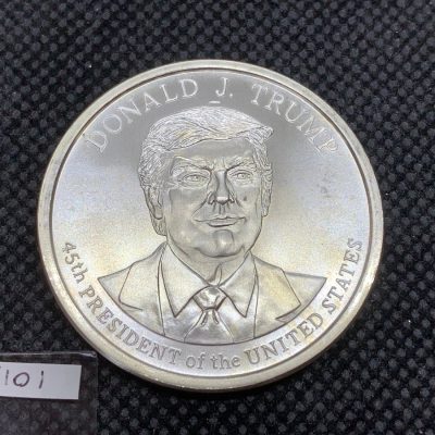(新品) アメリカ「ドナルド・J・トランプ大統領」純銀 1オンス メダル #7101