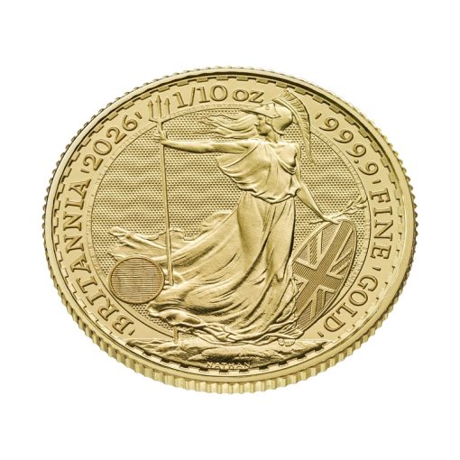 2026 (New) Great Britain Britannia Gold 1/10 oz Coin - Image 3