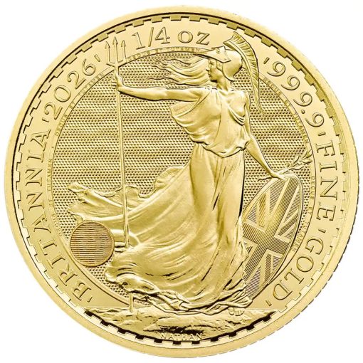 2026 (New) Great Britain Britannia Gold 1/4 oz Coin
