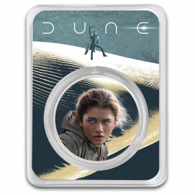 (New) USA DUNE® Blue Eyes Chani Silver 1 oz Color Round