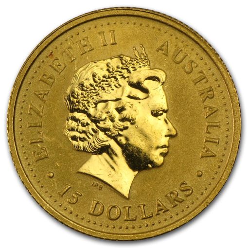 2001年 (新品) オーストラリア「干支 十二支・巳年 蛇年」純金 1/10オンス 金貨 - 画像 (2)