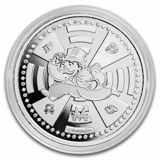 2024年 (新品) サモア「モノポリーおじさん」純銀 1オンス 銀貨 - 画像 (3)