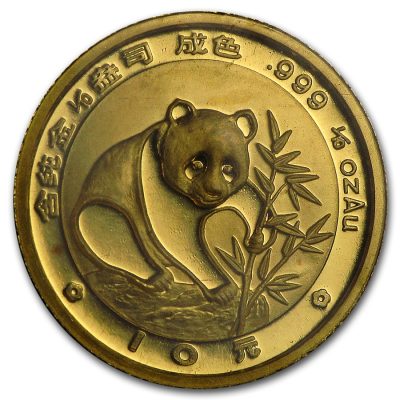 1988 (New) Chinese Panda Gold 1/10 oz Coin