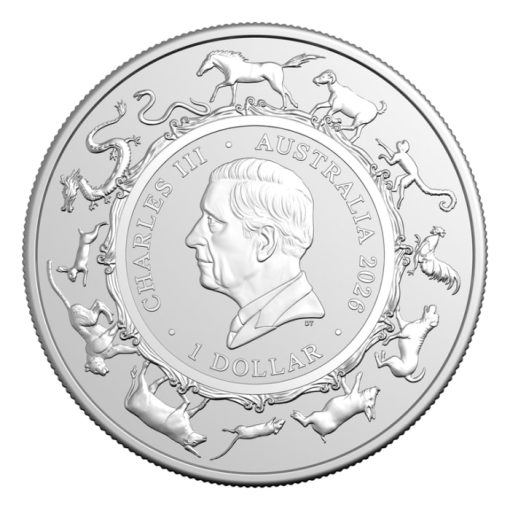 2026 (New) Australian Lunar Year of the Horse RAM Silver 1 oz Coin - Image 2