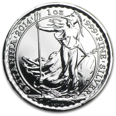 2014 (New) England Britannia Silver 1 oz Coin With Year of the Horse Privy Mark