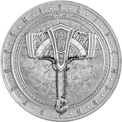 2025 (New) Germania Artefacts Mjölnir Silver 1 oz Coin