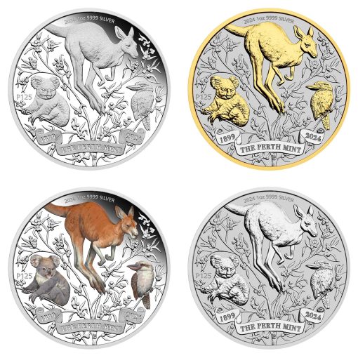 2024 (New) Australian The Perth Mint 125th Anniversary Silver 1 oz Coin【4 Coin Set】 - Image 2