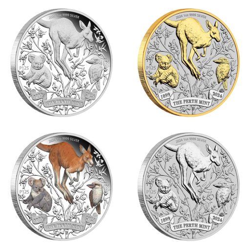 2024 (New) Australian The Perth Mint 125th Anniversary Silver 1 oz Coin【4 Coin Set】 - Image 4