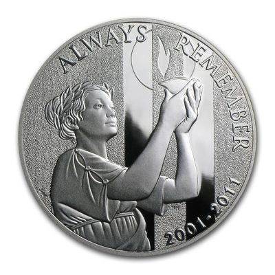 2011 (New) USA 9/11 National Medal Silver 1 oz Proof Round