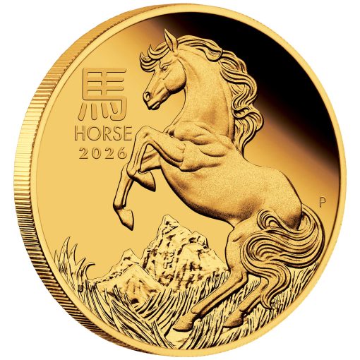 2026年 (新品) オーストラリア「干支 十二支・午年 馬年」純金 1/10オンス プルーフ 金貨 - 画像 (4)