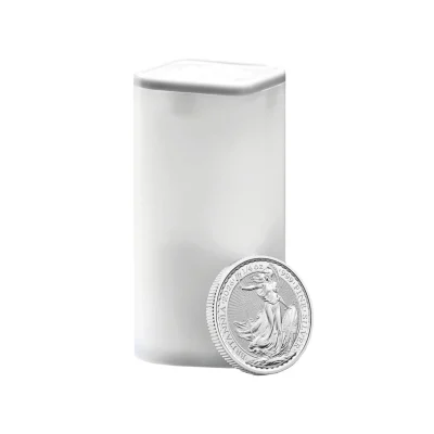 2026年 (新品) イギリス「ブリタニア」純銀 1/4オンス 銀貨【19枚】