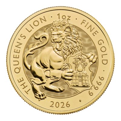 2026 (New) Great Britain The Royal Tudor Beast The Queen's Lion Gold 1 oz Coin