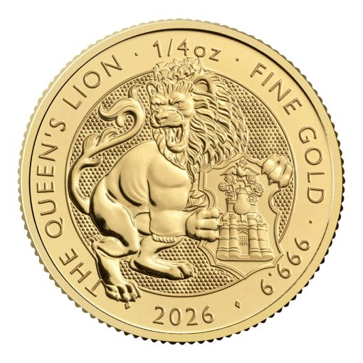 2026 (New) Great Britain The Royal Tudor Beast The Queen's Lion Gold 1/4 oz Coin