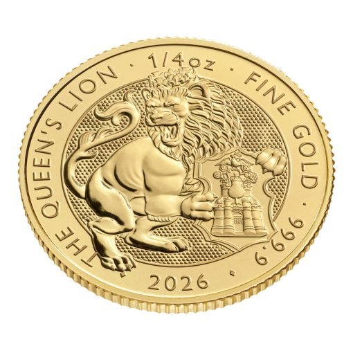 2026 (New) Great Britain The Royal Tudor Beast The Queen's Lion Gold 1/4 oz Coin - Image 3