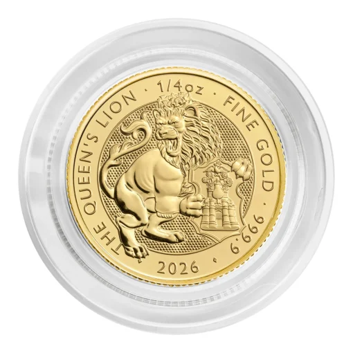 2026 (New) Great Britain The Royal Tudor Beast The Queen's Lion Gold 1/4 oz Coin - Image 5