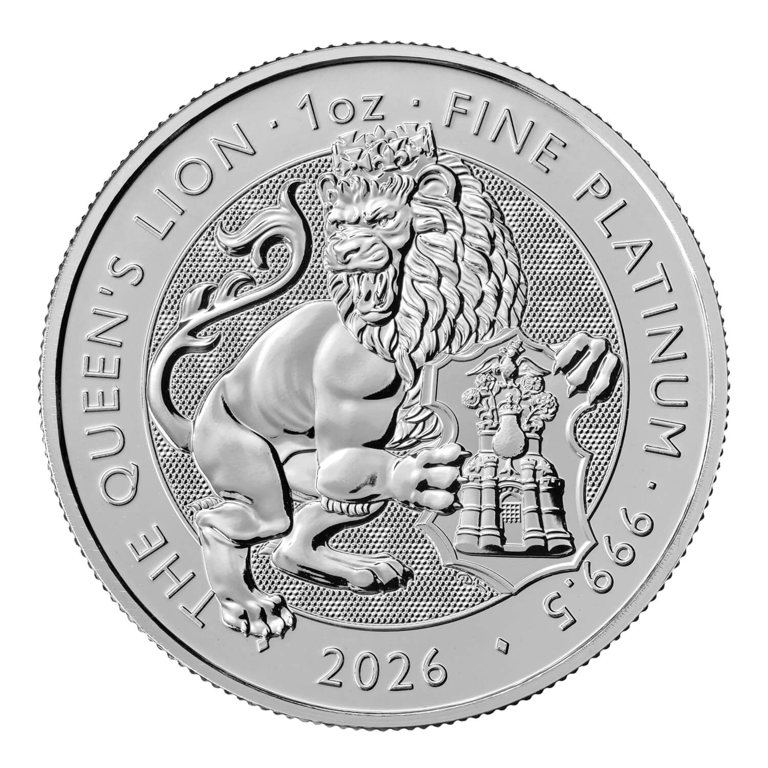 2026 (New) Great Britain The Royal Tudor Beasts The Queen’s Lion Platinum 1 oz Coin