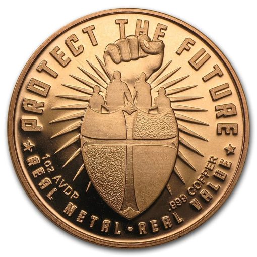 (新品) アメリカ「ビットより地金」純銅 赤金 1常衡オンス メダル - 画像 (2)