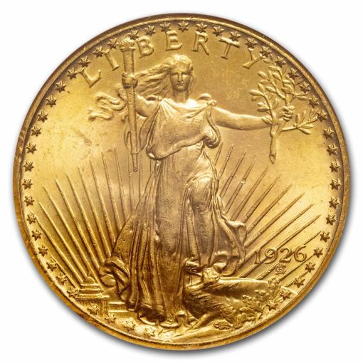 1926 (New) American Eagle St. Gaudens Gold PCGS MS65 1 oz Coin - Image 2