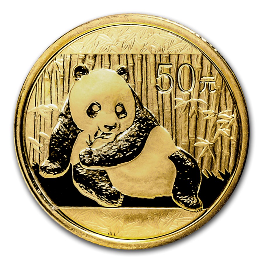 2015 (New) Chinese Panda Gold 1/10 oz Coin