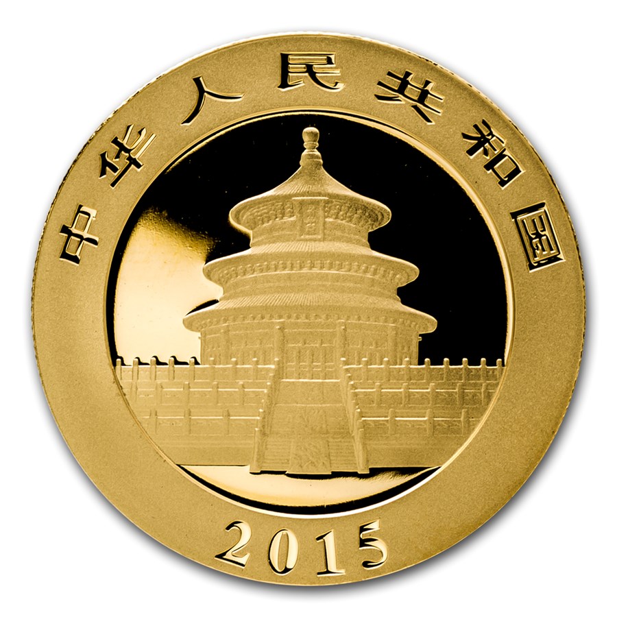 2015 (New) Chinese Panda Gold 1/10 oz Coin - Image 2