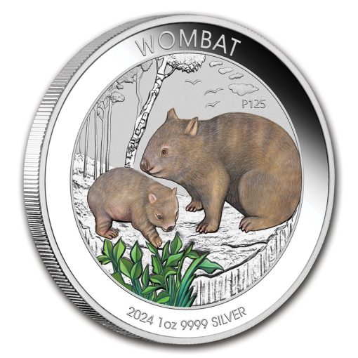 2024 (New) Australian Wombat Silver 1 oz Color Coin - Image 3