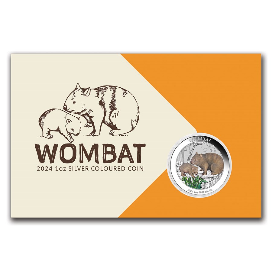 2024 (New) Australian Wombat Silver 1 oz Color Coin - Image 4