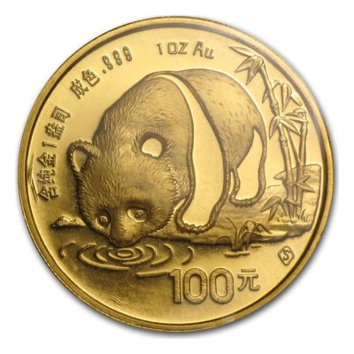 1987 (New) Chinese Panda Gold 1 oz Coin