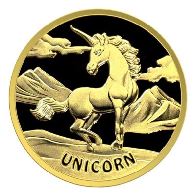 2023 (New) Fiji Unicorn Gold 1 oz Coin