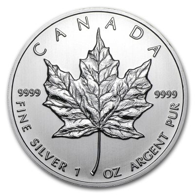 2012 (New) Canadian Maple Leaf Silver 1 oz Coin