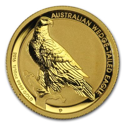 2016年 (新品) オーストラリア「オナガイヌワシ・ワシ」純金 1/10オンス 金貨