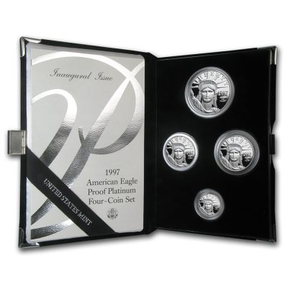 1997 (New) American Eagle Walking Liberty Platinum 1.85 oz Proof Coin【4 Coin Set】