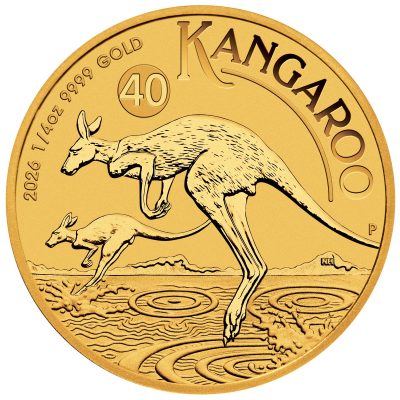2026年 (新品) オーストラリア「カンガルー」純金 1/4オンス 金貨
