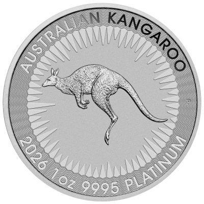 2026年 (新品) オーストラリア「カンガルー」純プラチナ 1オンス プラチナ貨