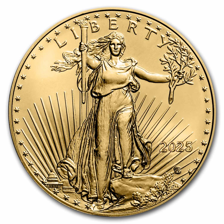 2025 (New) American Eagle Walking Liberty Gold 1 oz Coin NGC MS70 (First Day of Issue) - Image 2