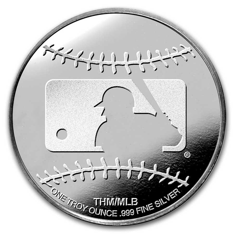 (New) USA MLB New York Yankees Silver 1 oz Round - Image 3