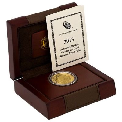 2013年 (新品) アメリカ「バッファロー」純金 1オンス リバースプルーフ 金貨
