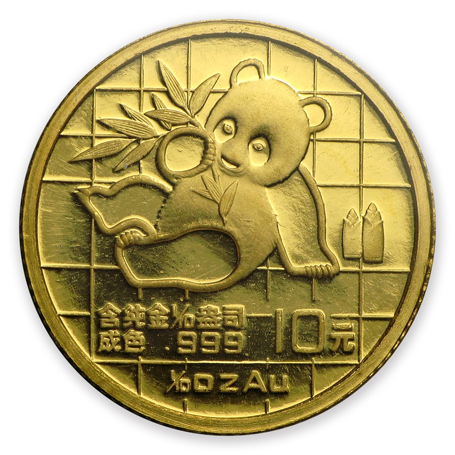 1989 (New) Chinese Panda Gold 1/10 oz Coin