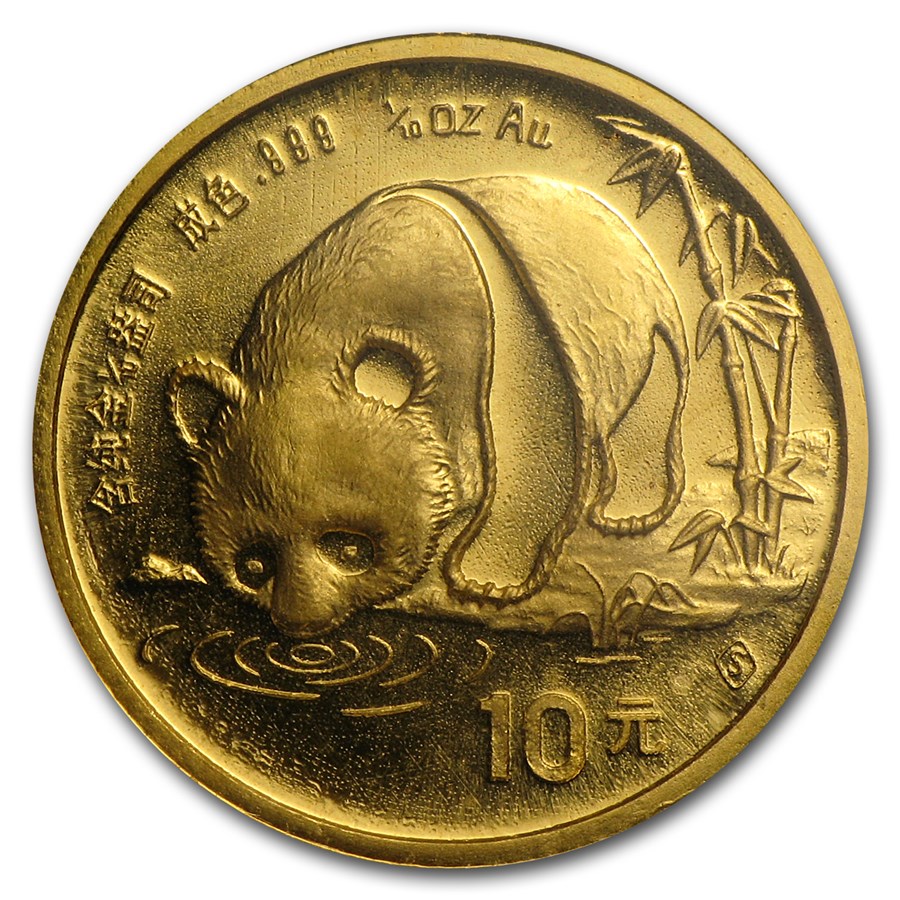 1987 (New) Chinese Panda Gold 1/10 oz Coin