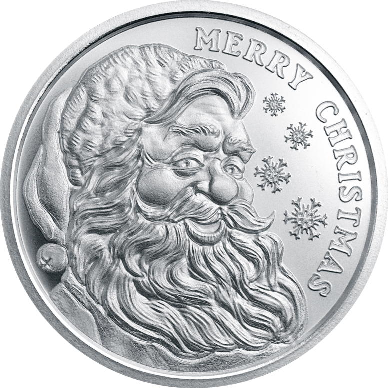 2025 (New) Merry Christmas Santa Silver 1 oz Round
