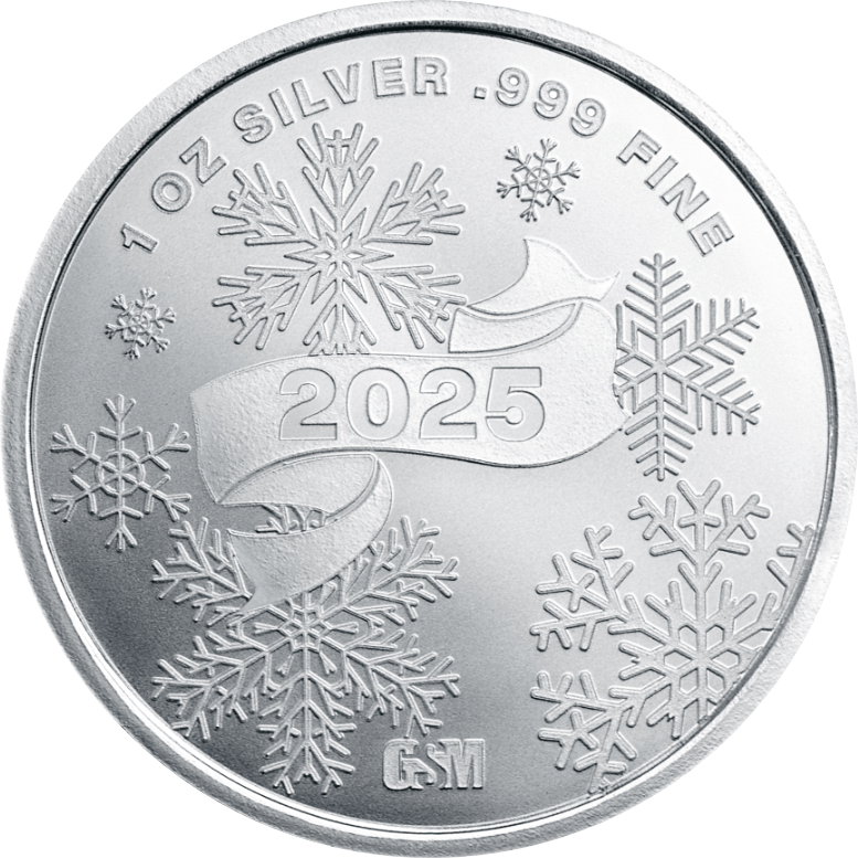 2025 (New) Merry Christmas Santa Silver 1 oz Round - Image 2