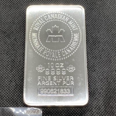(新品) カナダ 王立造幣局 純銀 10オンス インゴット バー #11748