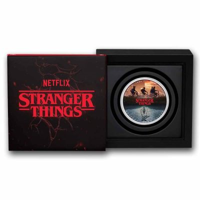 2026年 (新品) ツバル「ストレンジャー・シングス 裏側の世界」純銀 1オンス カラー 銀貨