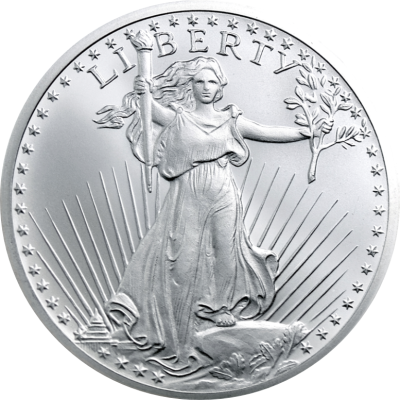 (新品) アメリカ「セント・ゴーデンス レプリカ」純銀 1オンス メダル