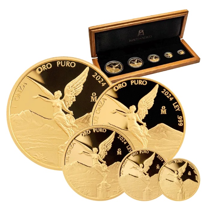 2024 (New) Mexico Libertad Gold Proof Coin【5 Coin Set】