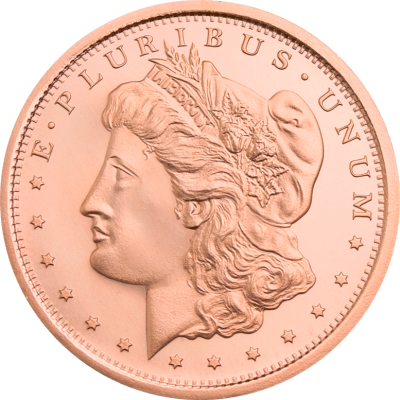 (New) USA Morgan Dollar Copper 1 oz Round