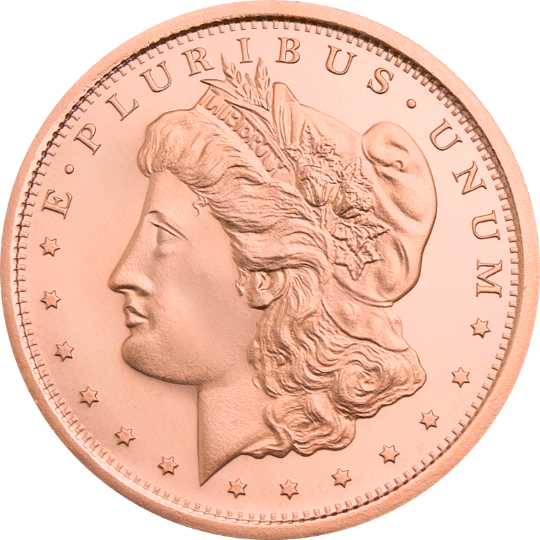 (New) USA Morgan Dollar Copper 1 oz Round