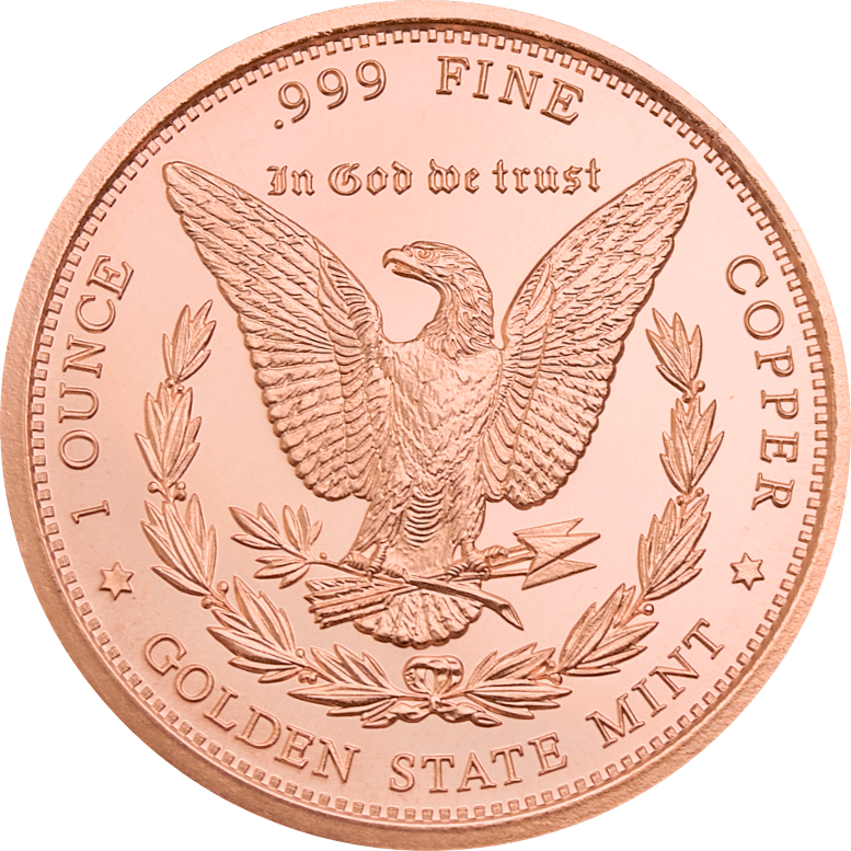 (New) USA Morgan Dollar Copper 1 oz Round - Image 2