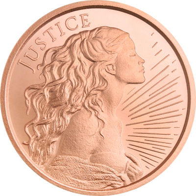 2025 (New) USA Justice Copper 1 oz Round