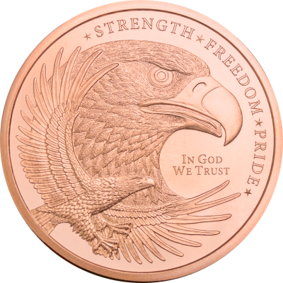 (New) USA Eagle Copper 2 oz Round