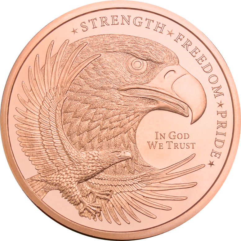 (New) USA Eagle Copper 2 oz Round